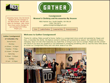 Tablet Screenshot of gatherconsignment.com